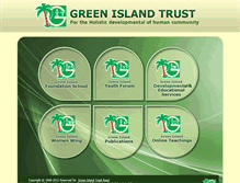 Tablet Screenshot of greenislandtrust.org